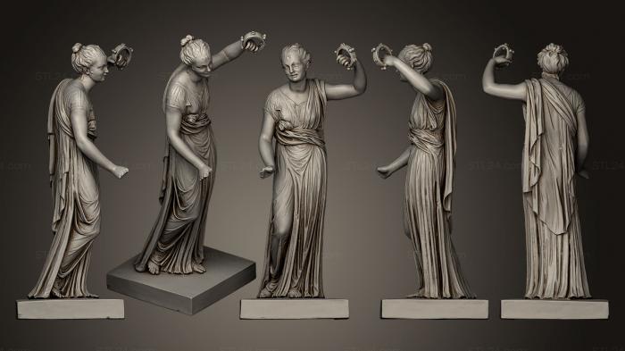Statues antique and historical (Bachantka, STKA_1106) 3D models for cnc